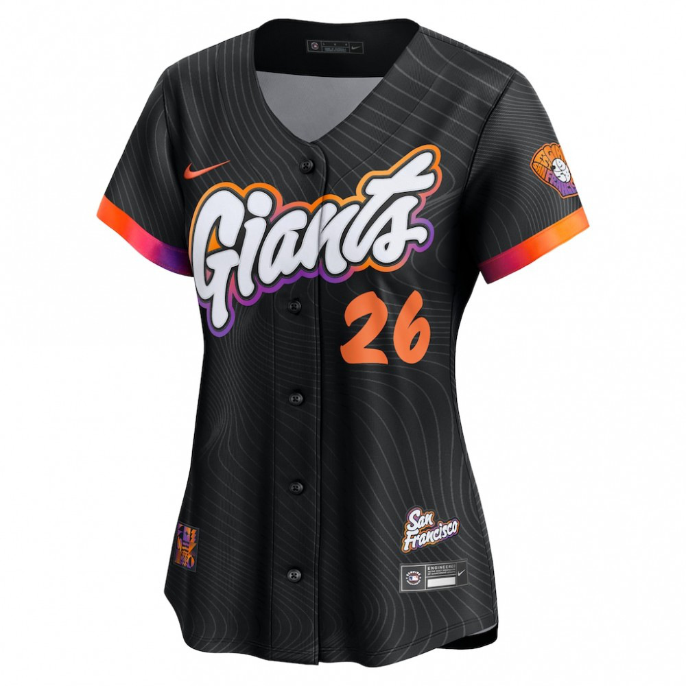 Matt Chapman San Francisco Giants Women's 2025 City Connect Limited Jersey - Anthracite-Pro Kit Vault | Brand New 26/27 Sports Jerseys